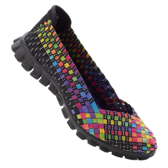 SKECHERS EZ FLEX 2 Yes Please Rainbow Flats 7.5